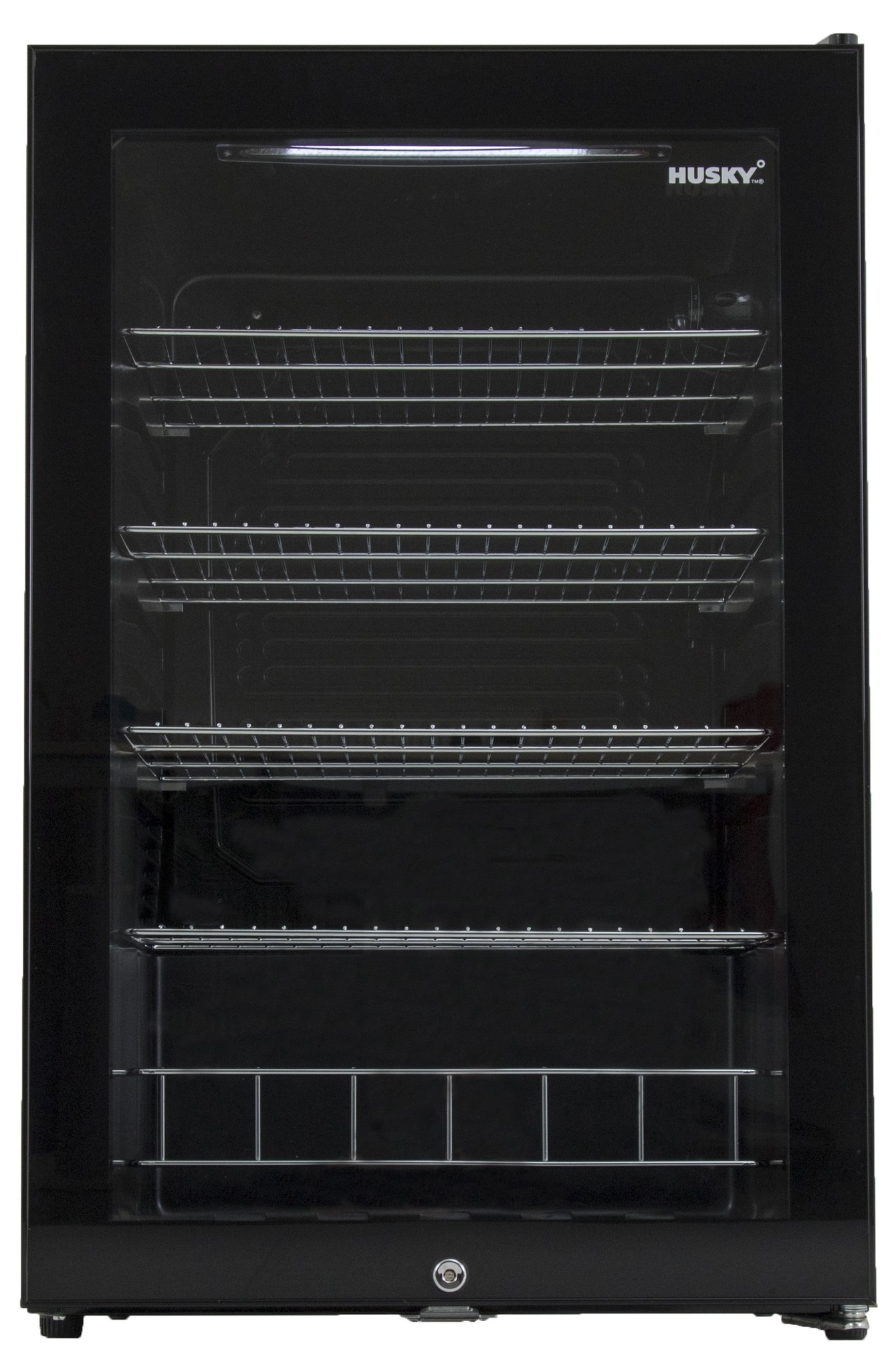Réfrigérateur-bar OUTLET Porte en verre | Cadre en acier noir | 122 litres | 540x540x845(h)mm