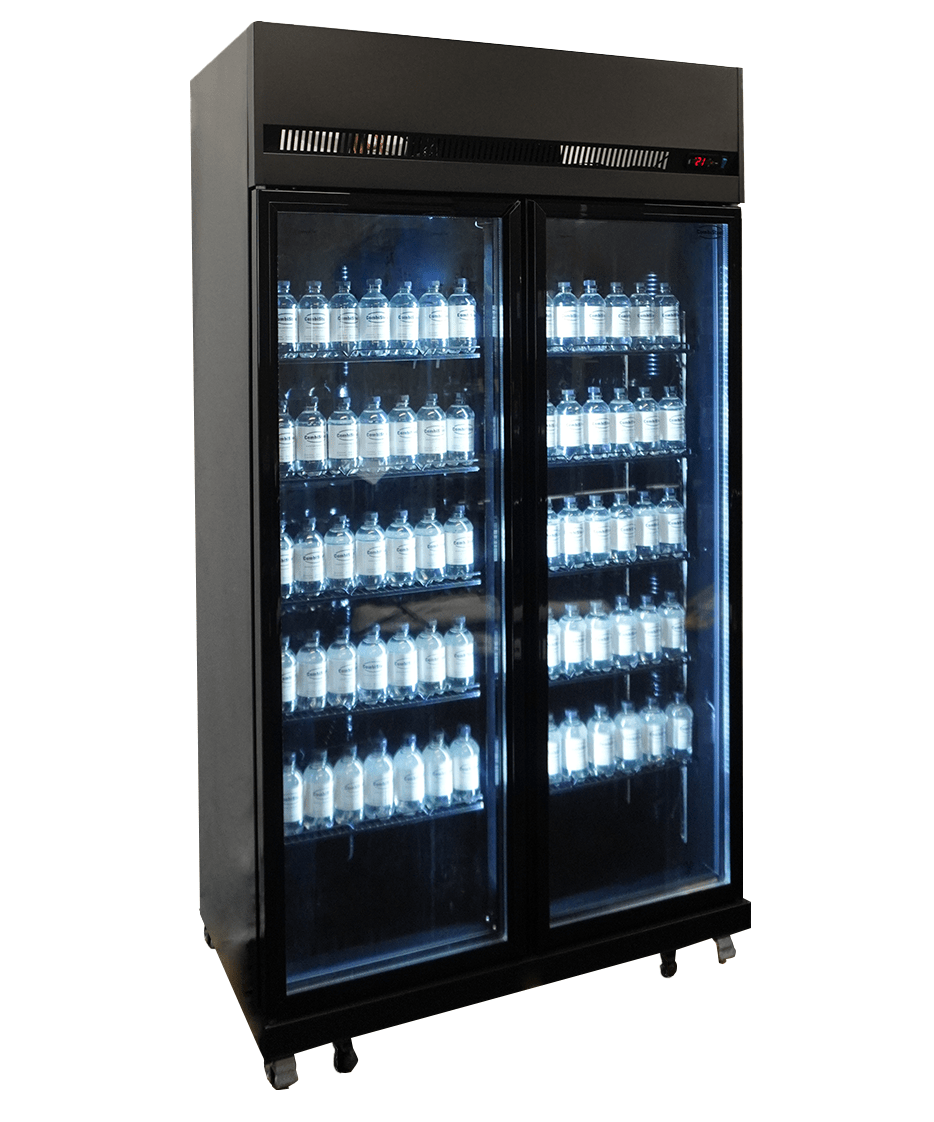 Koelkast 2 Glasdeuren Zwart Irm-770R Bl Koelkast 2 Glasdeuren Zwart Irm-770R Bl
