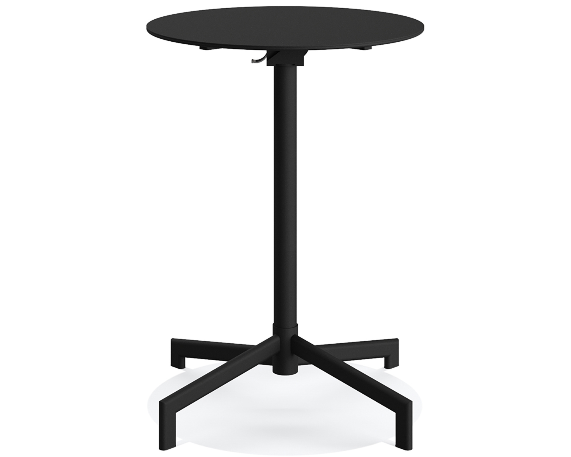 Table de patio/bar Versa - réglable en 2 hauteurs - noir
