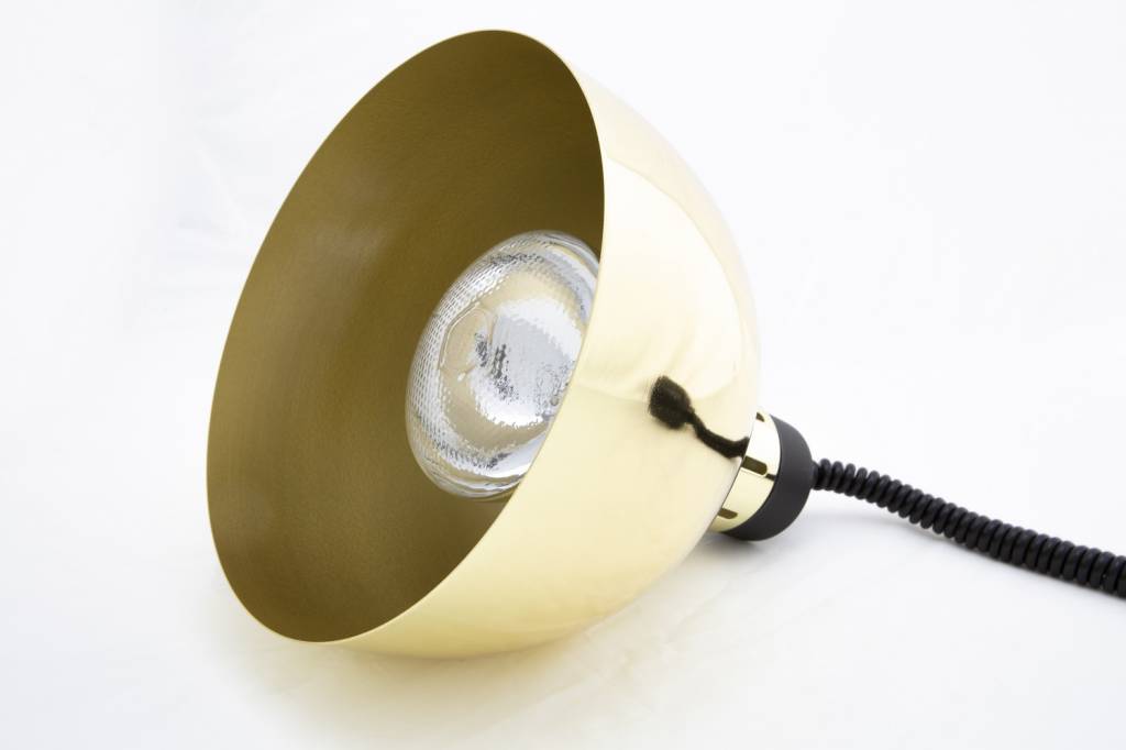Warmhoudlamp Goud | Verstelbaar Snoer | Ø240x(H)600/1800mm