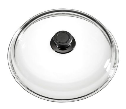 Couvercle en verre Eurolux Ø 18 cm, avec bouton de couvercle