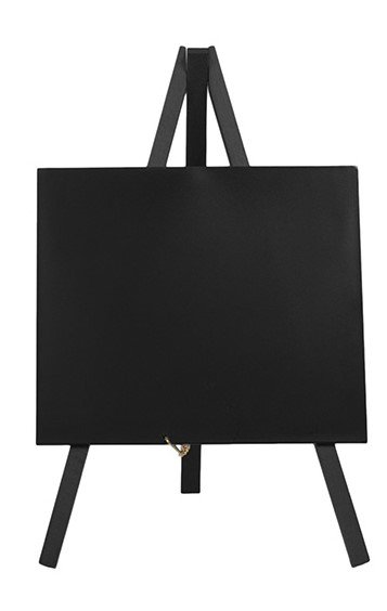 Tafelkrijtbord Mini Zwart | Driepoot | Incl. Krijtstift | 240x150mm
