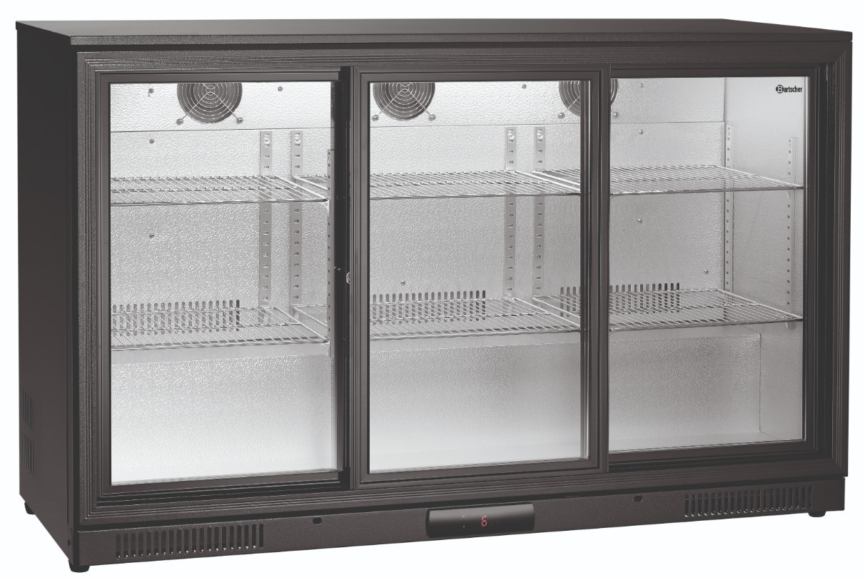 Barkühlschrank mit 3 Glastüren | 270 Liter | 1350X530X(H)850MM