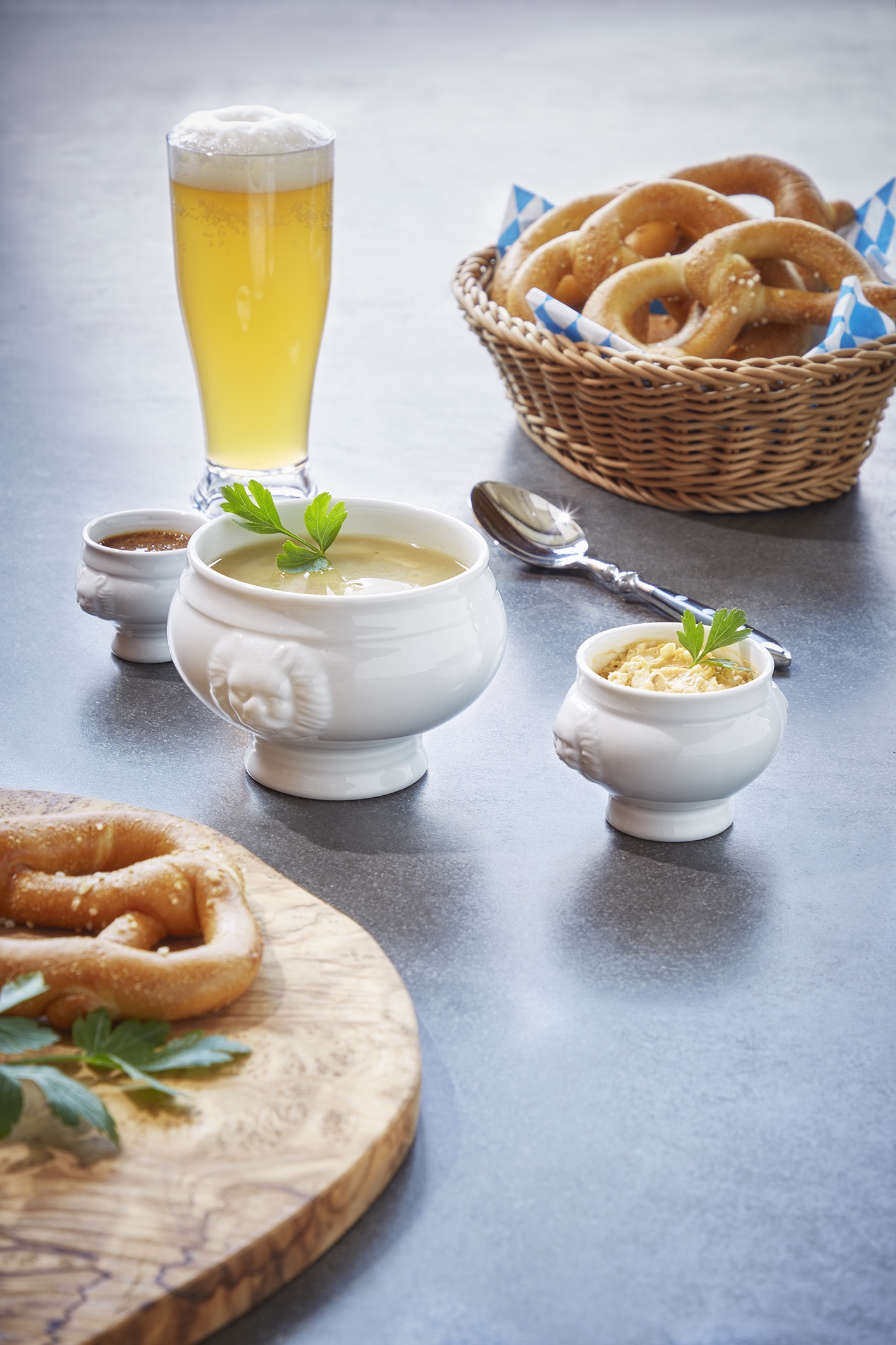 Leeuwenkopterrine-set, Ø 7 cm, 120 ml, set van 6 stuks, porselein