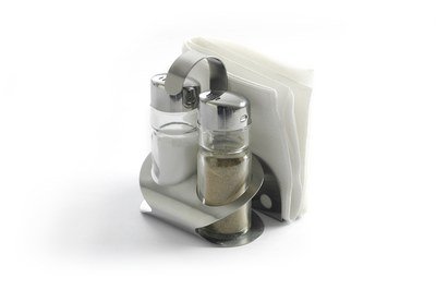 Menage 3 Teilig | Pfeffer-Salz-Serviettenhalter | 85x75x(h)115mm