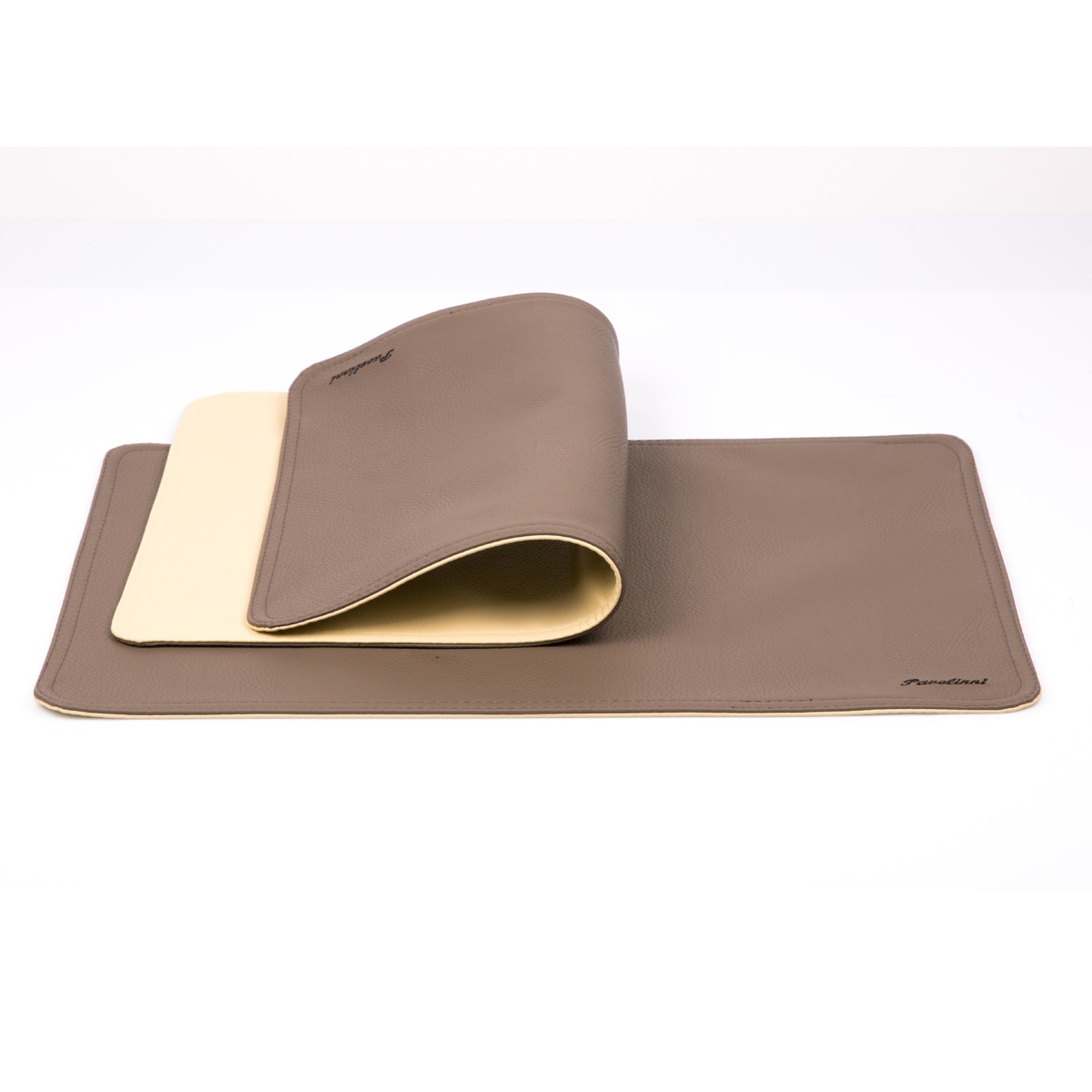 Leder Tischset - Classic Abruzzo/Cayenne - Doppelseitig - 300x450mm - Erhältlich in 8 Farben