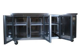 Table Réfrigérée Inox - 3 Portes - 417 Litres - 700(l)x1795(L)x850(h)mm