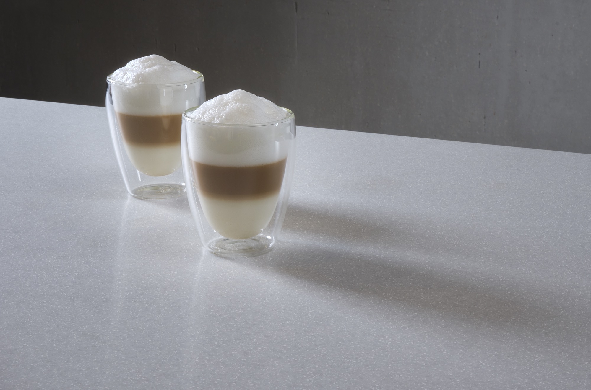 Cappuccino Set LOUNGE, 230 ml, Ø 8 cm, Set á 2 Stück, Borosilikatglas