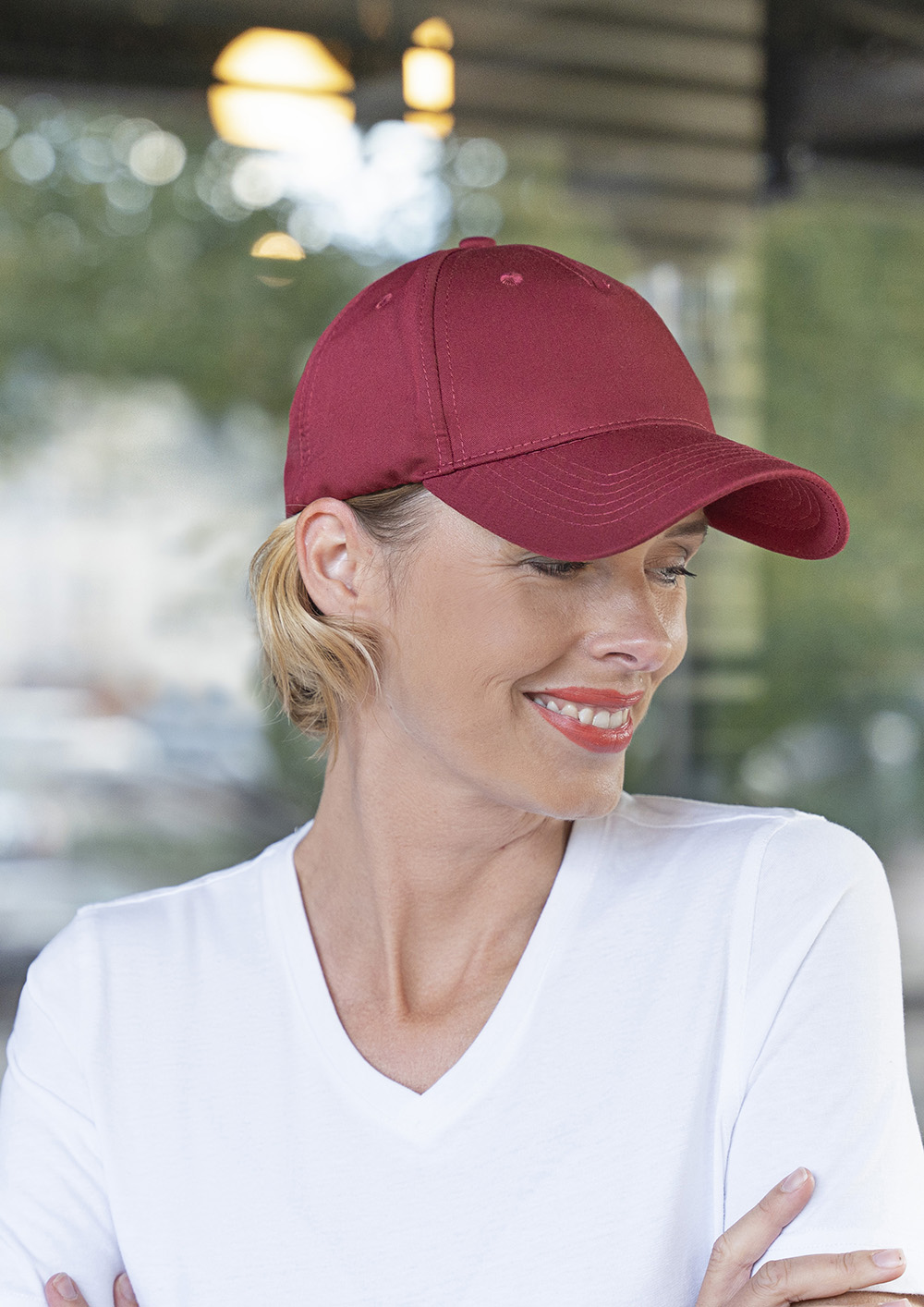 5-Panel Stretch Cap - Bordeaux - S/M