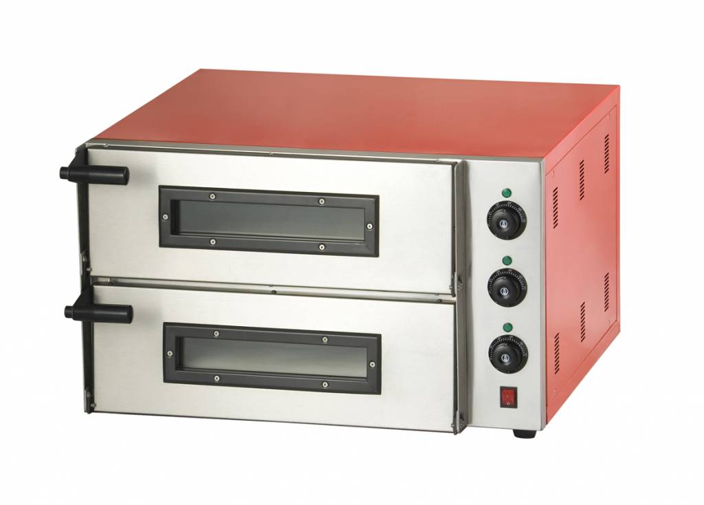 Pizza Oven Elektrisch Dubbel - Pizza 45 cm - 2 stuks - 685x675x(h)430mm