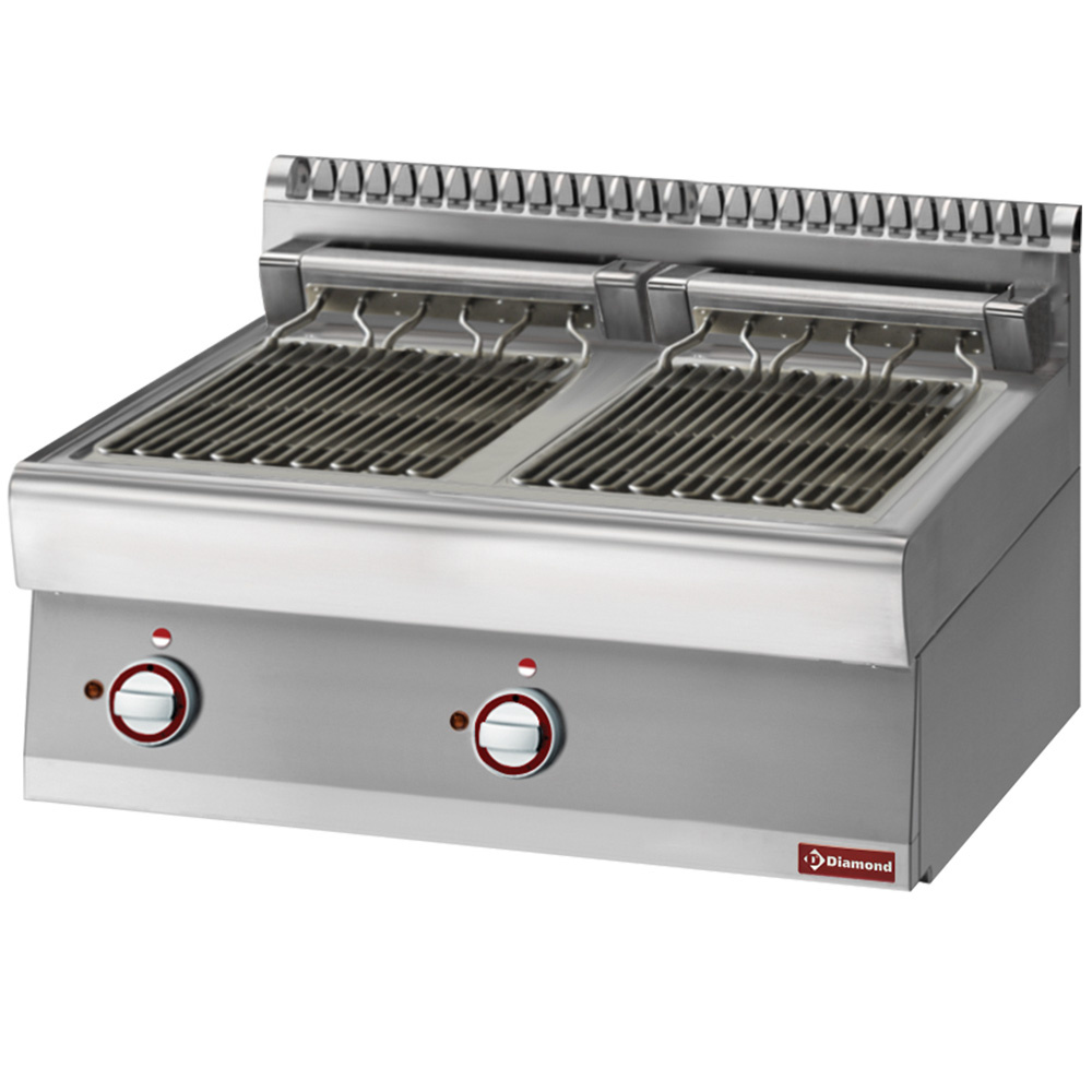Stoomgrill elektrisch - Braadoppervlak 2x 270x450mm - 400V