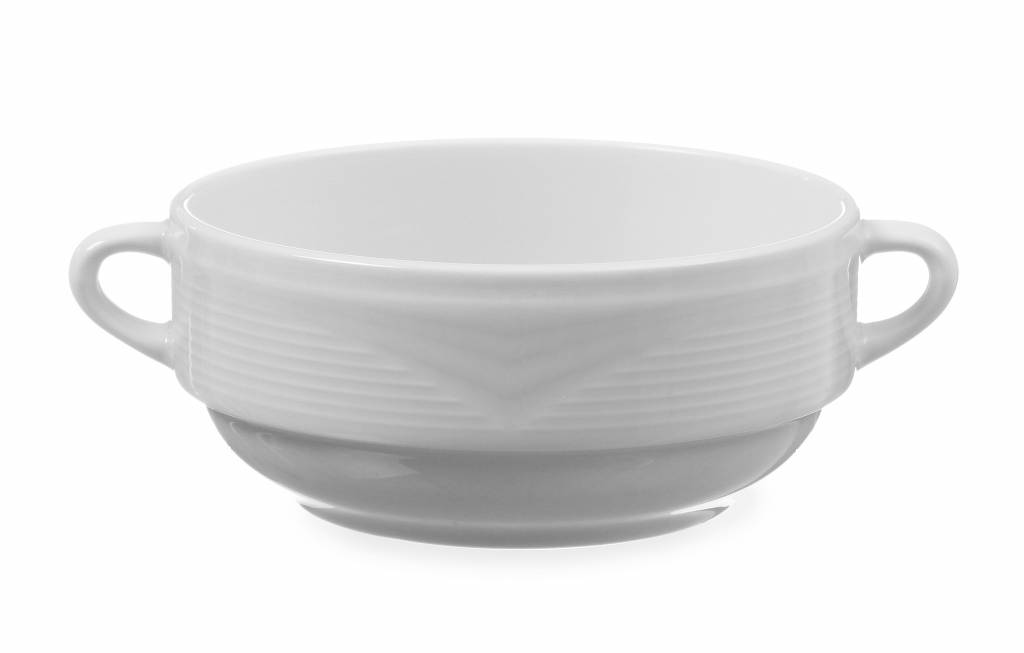 Bol à Soupe SATURN - Porcelaine Blanche - 380ml - 160x1250x55mm