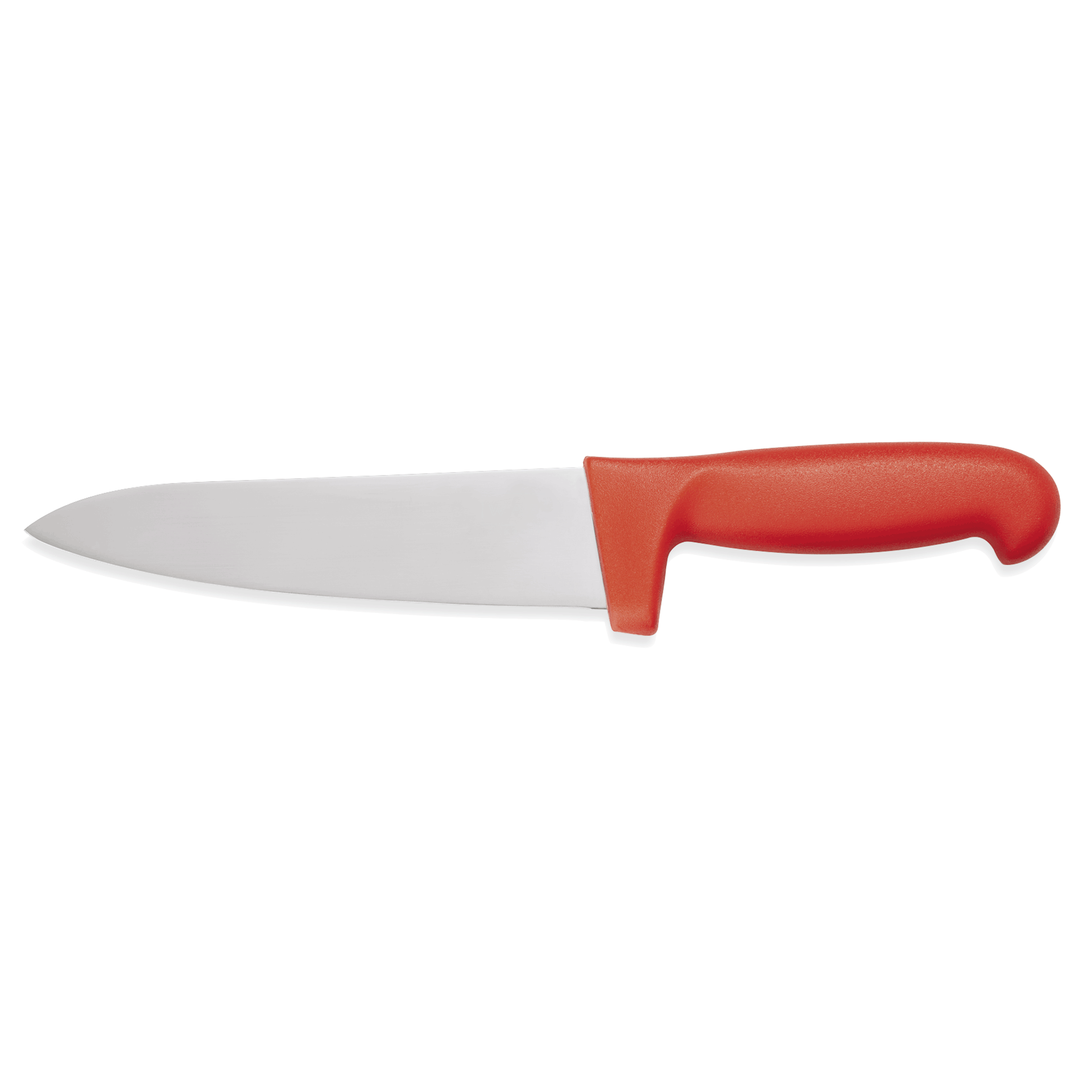 Couteau de cuisine HACCP, 30 cm, rouge, acier inoxydable, plastique