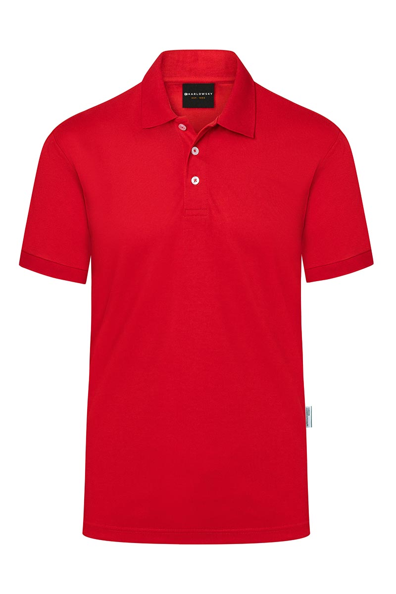 Polohemd Voor Heren Met Moderne Uitstraling, Gemaakt Van Duurzaam Materiaal - Rood - XL