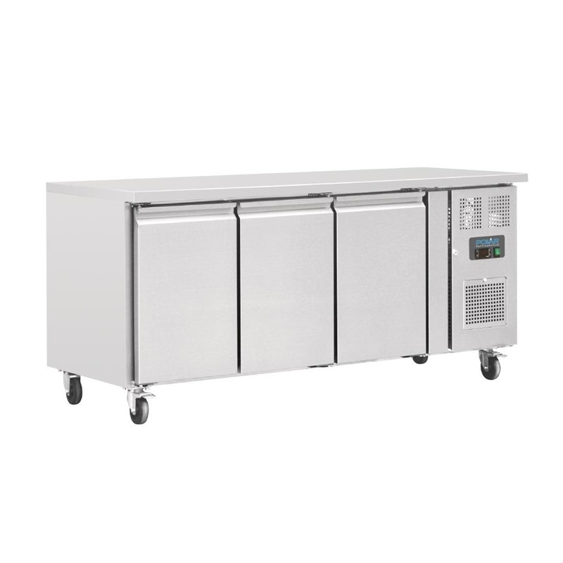 Table Réfrigérée Inox - 3 Portes - 417 Litres - 700(l)x1795(L)x850(h)mm