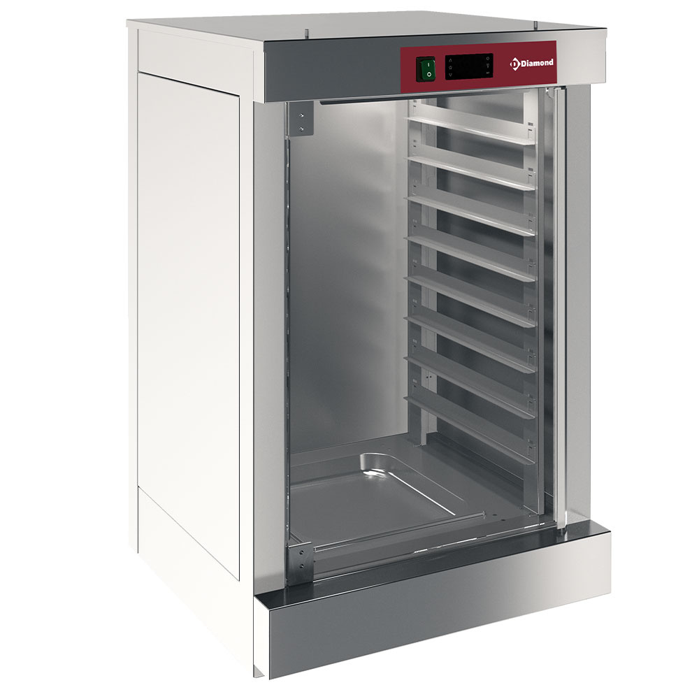 Rijskast voor oven, 1 deur, 8 niveaus - 585x585x(h)934mm