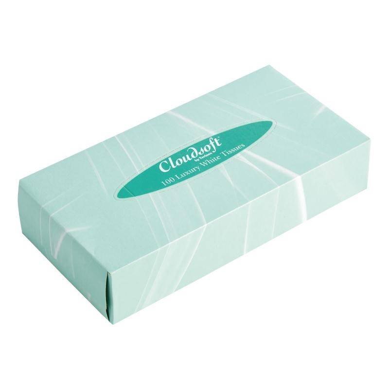Cloudsoft witte tissues voor rechthoekige tissue box 36 stuks