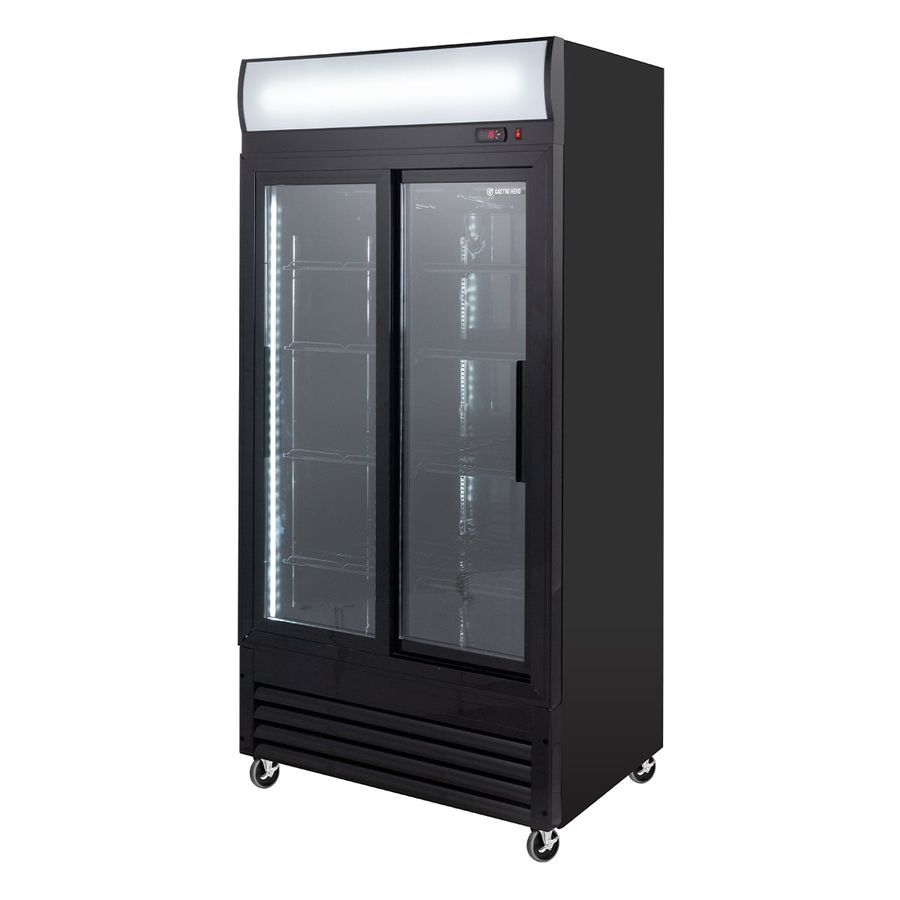 Drankenkoelkast ECO 630 met lichtbak en schuifdeuren | 509 Liter | +2 tot +8 °C | Afsluitbaar