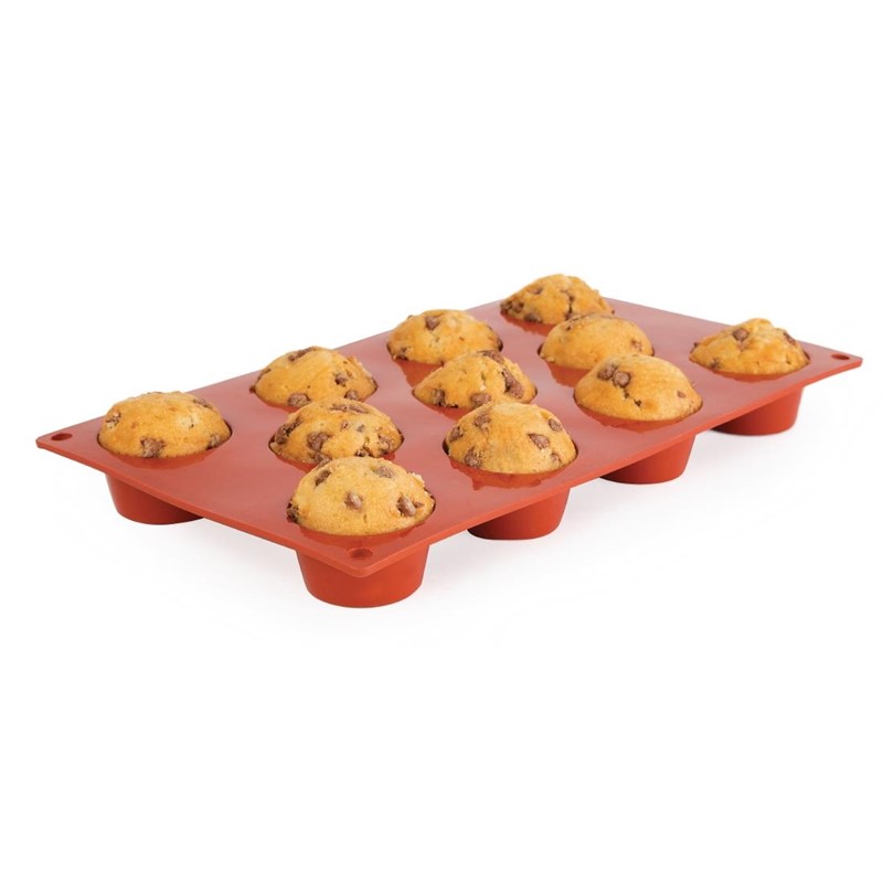 Moule à Pâtisserie GN1/3 - 11 Mini Muffins - Silicone - Pavoni 