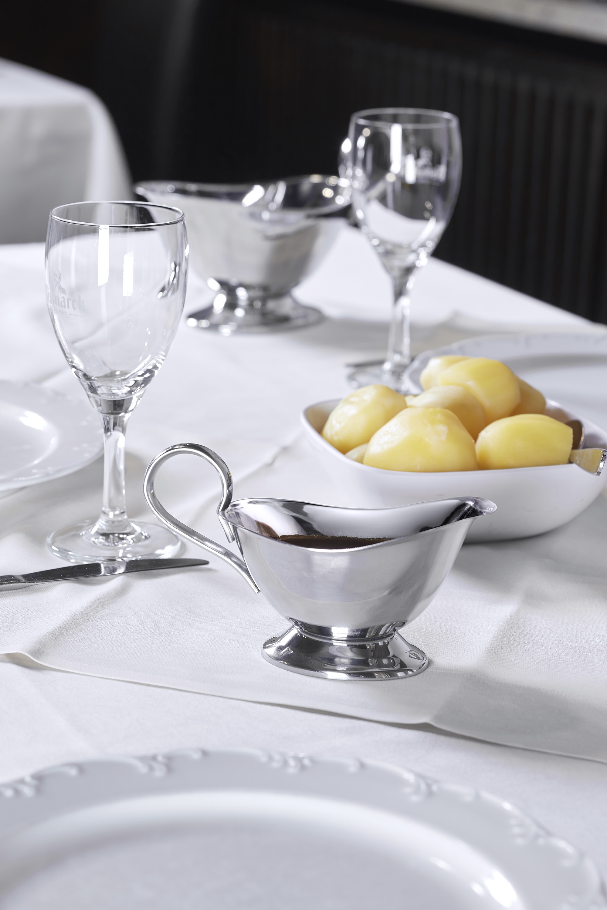 Saucière, 400 ml, 22 × 10 × 13 cm, acier inoxydable 18/8