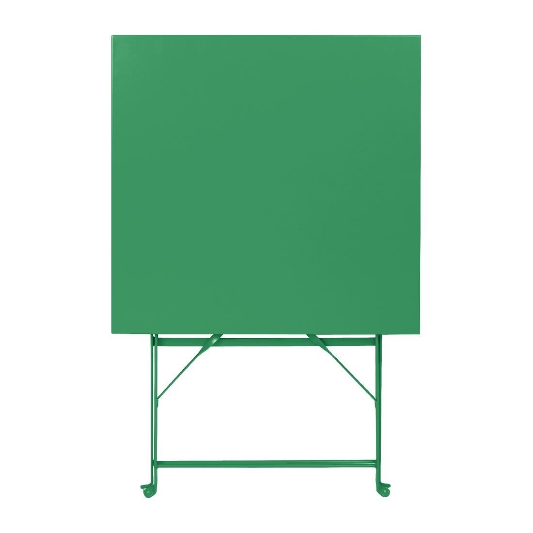 Bolero Perth bosgroene trottoirstijl vierkante tafel 600 mm