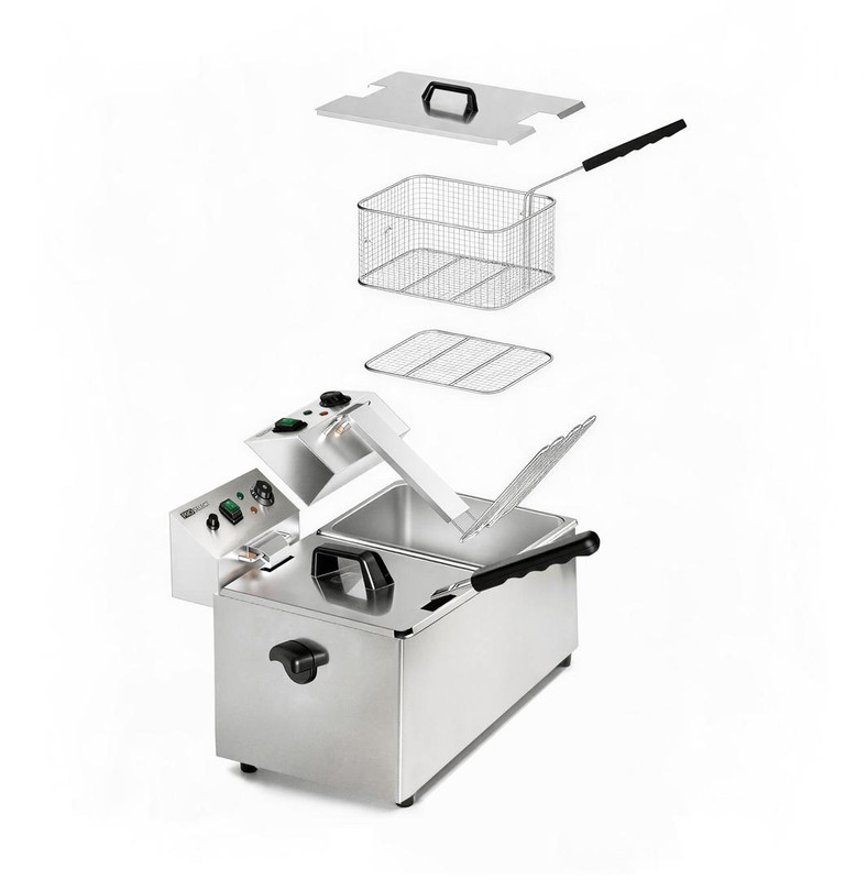 Dubbele friteuse 2x8L 2800W RVS ProSelect