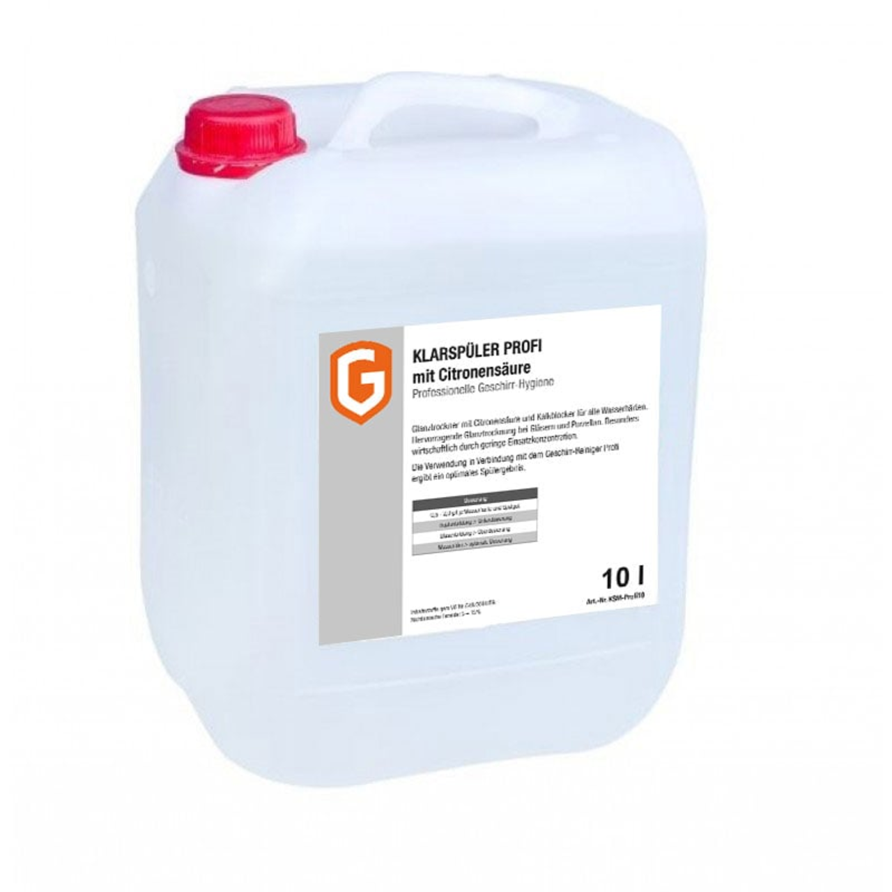 Professioneel spoelglansmiddel Citro 10 liter jerrycan