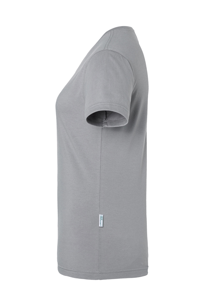 Dames T-Shirt In Casual Stijl, Gemaakt Van Duurzaam Materiaal - Platinagrijs - L