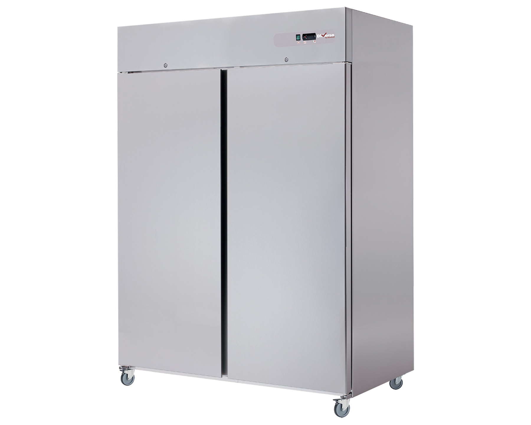 Kühlschrank Umluft 1200 Liter 2 Türen GN 2/1, auf Rädern, 2 mit Bremsen - 1400x823x(h)2045mm