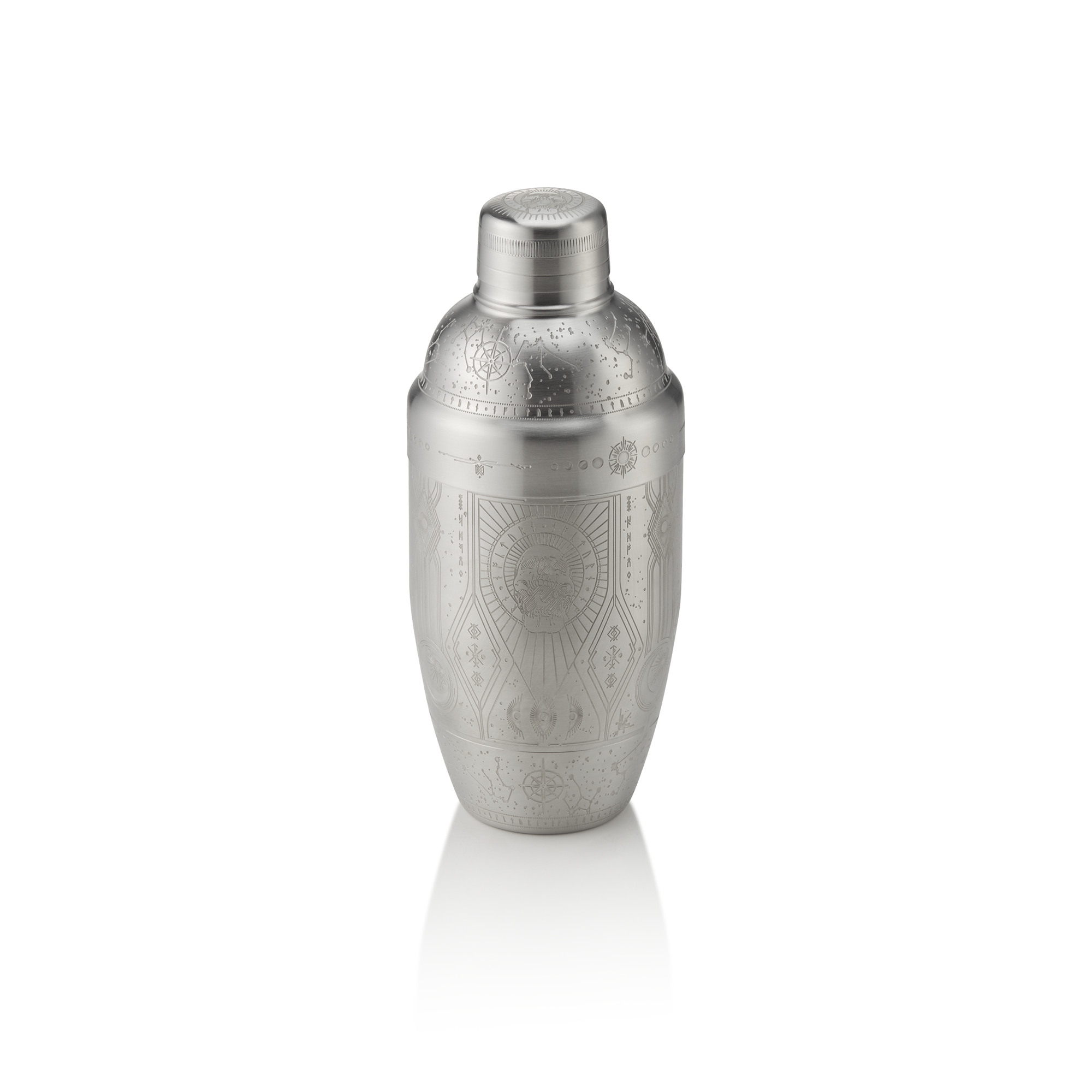 Shaker Tattoo NOCTURN - 0,5 ltr. - Ø 8,5 cm - silber