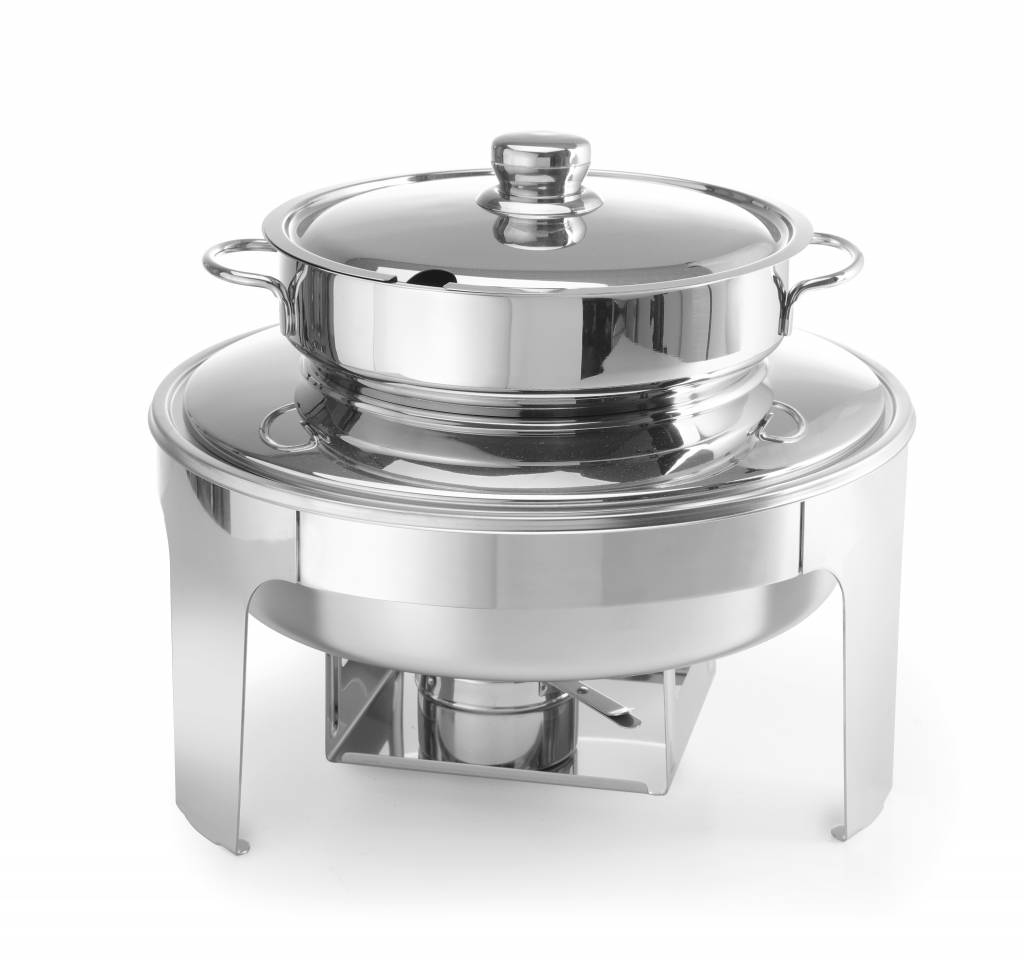 Ronde Chafing Dish Hoogglans | 10 Liter | ø420x(H)380mm