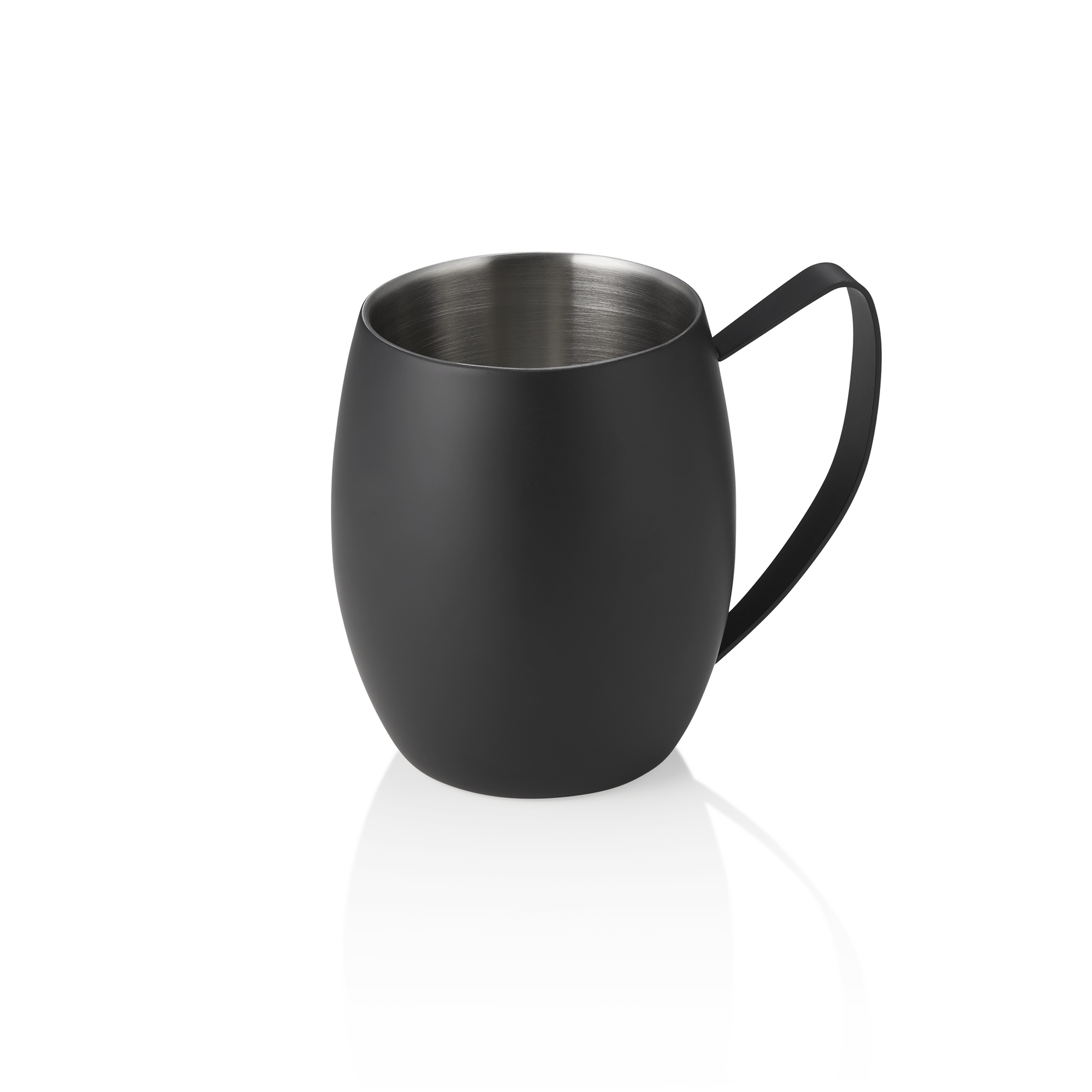 Moscow Mule NOCTURN, 0,38 l, Ø 10 cm, hauteur 11,5 cm, noir mat, à double paroi, acier inoxydable 18/8