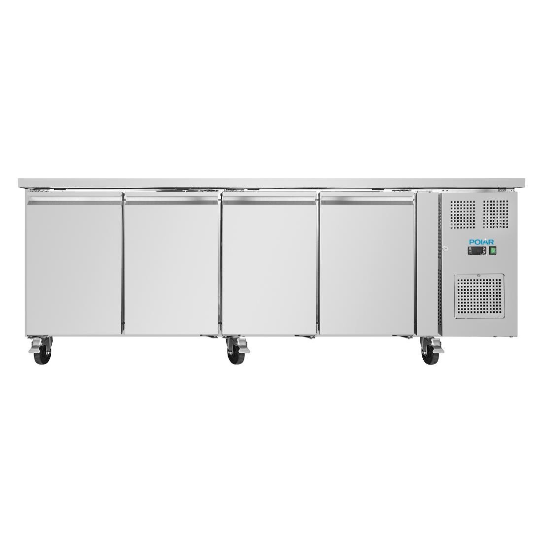 Polar U-Serie Arbeitstisch-Kühlschrank mit vier Türen 553Ltr