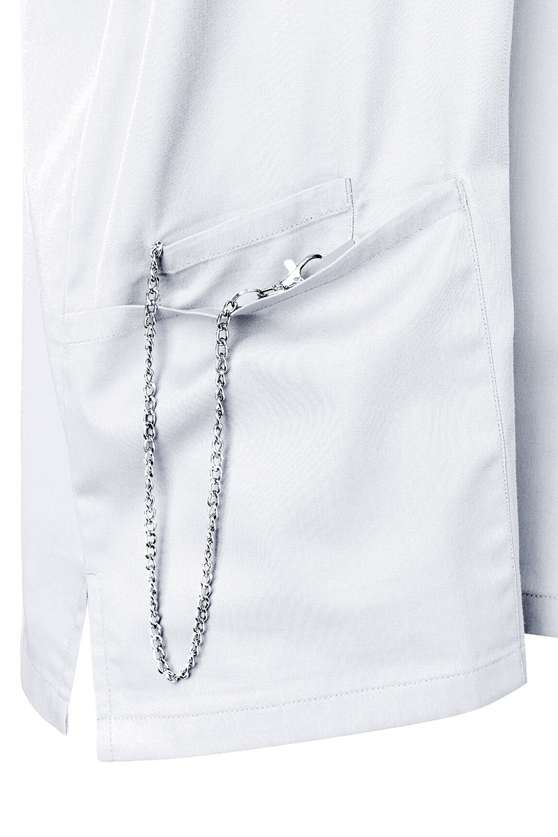 Blouse médicale et de laboratoire Modern-Shape pour femmes avec col montant - Blanc - 34