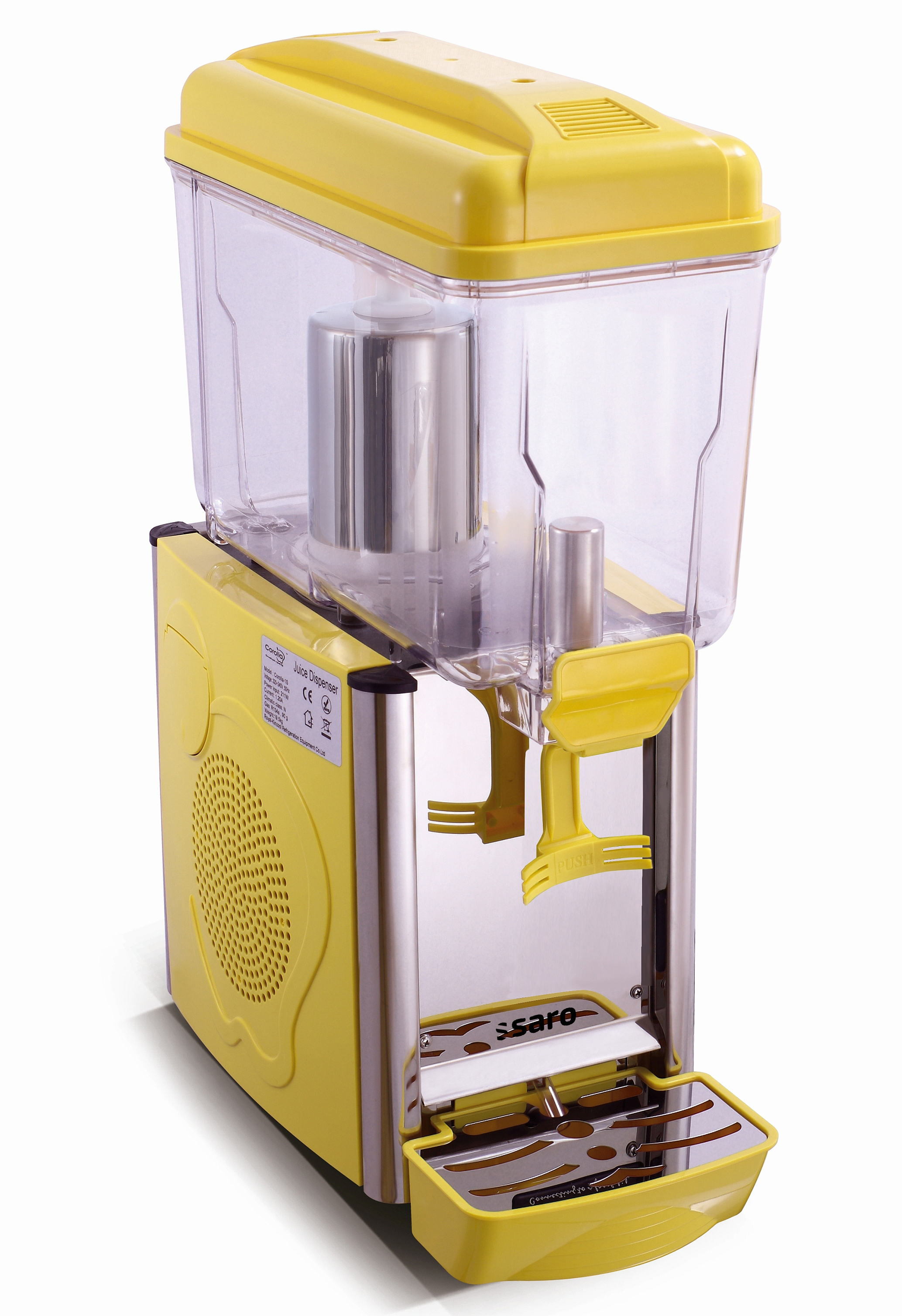 Distributeur de boissons froides SARO modèle COROLLA 1G - jaune