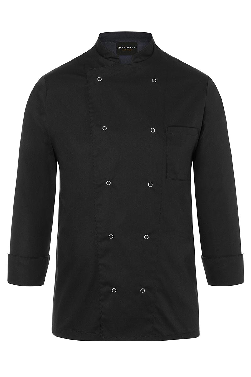Veste de cuisine Basic - Noir - 65% polyester / 35% coton - XL