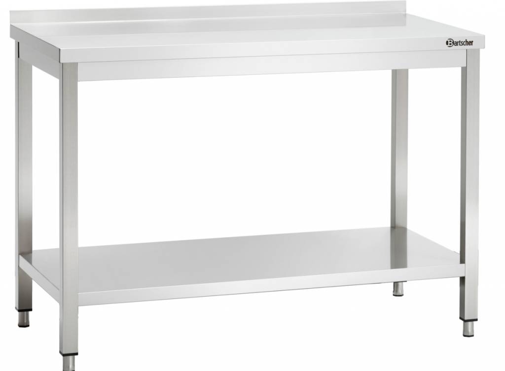 Table De Travail Inox + Étagère Basse - Hauteur 850-900mm - 1100(L)x600(P)mm