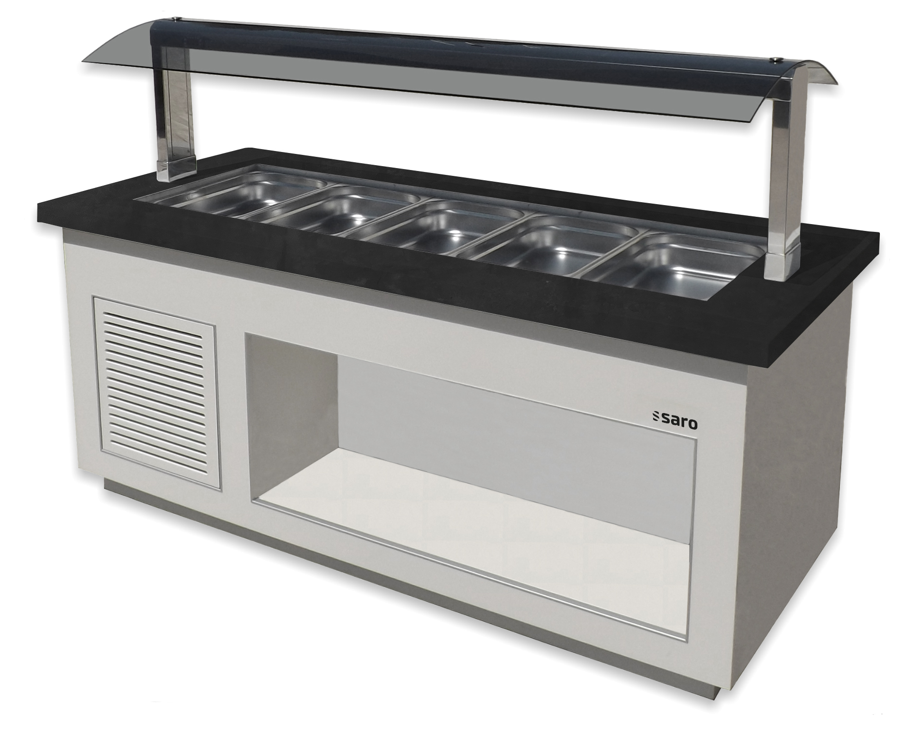 SARO Bar à salade pour 5x 1/1 GN, PREMIUM LINE SB-K200 blanc