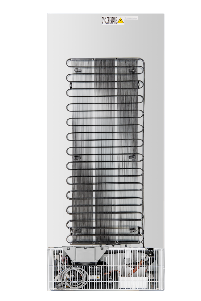 Opslagvrieskast ECO 600, binnenruimte van kunststof, wit