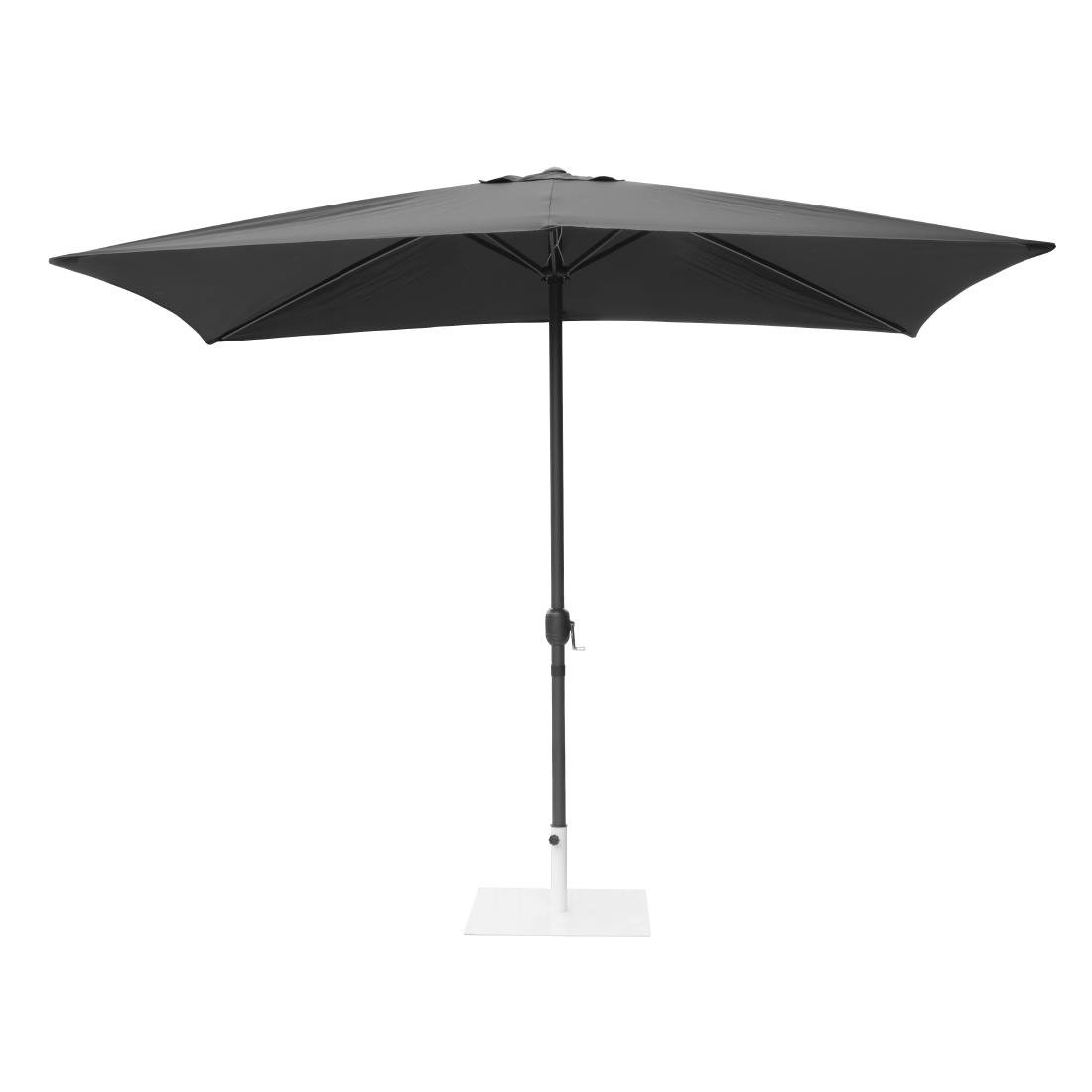 Parasol rectangulaire Bolero Seville 2x3m noir