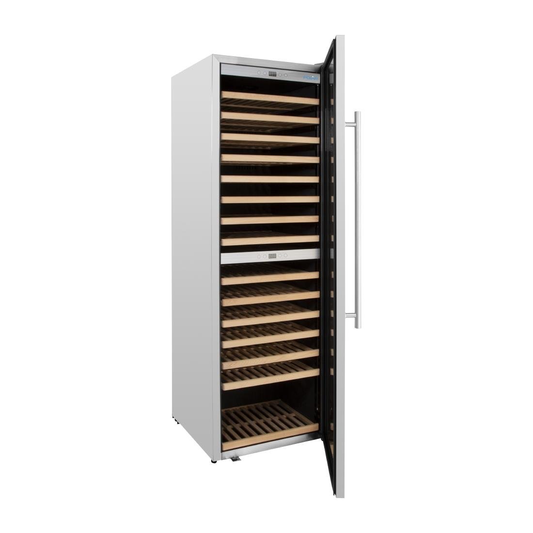 Polar G-Series Dual Zone Weinkühlschrank Edelstahl - 172 Flaschen