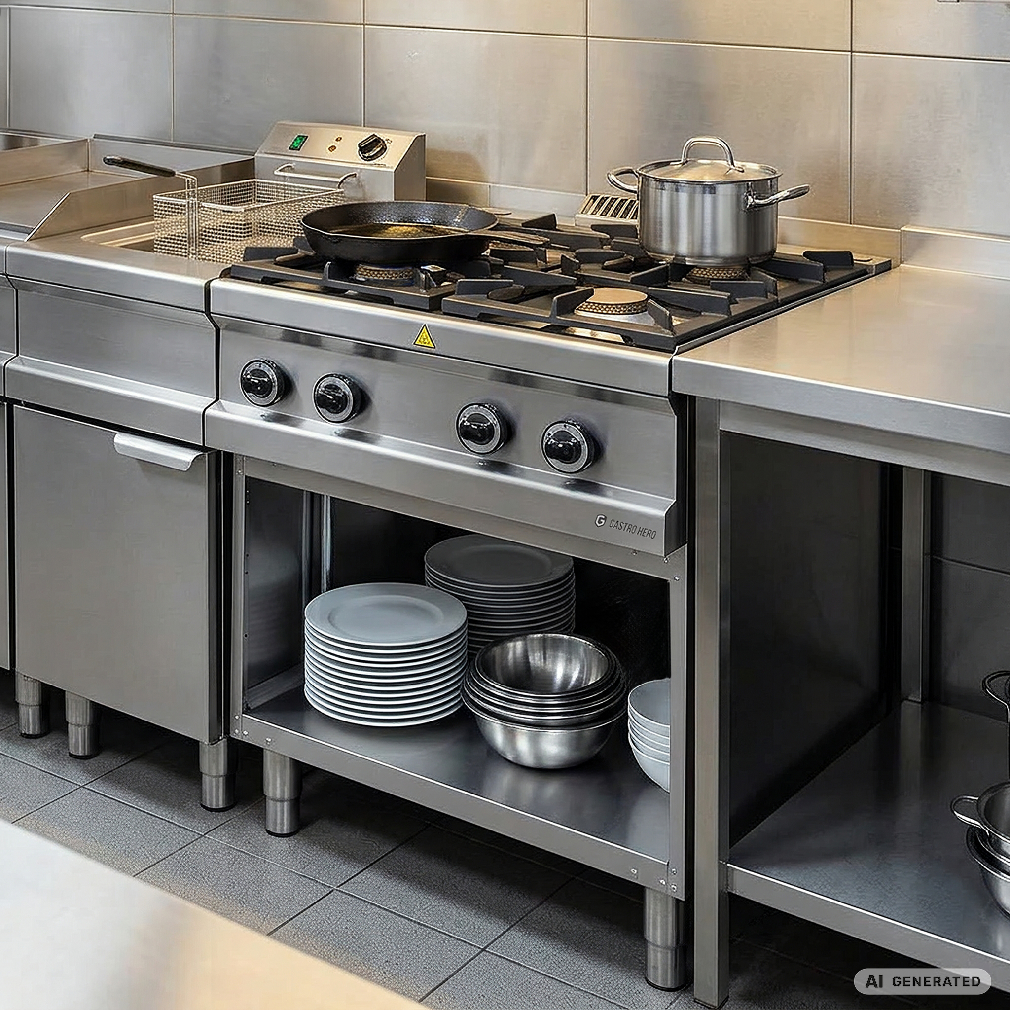 Gasfornuis Serie 700 - 70/70 - 4 branders - 28 kW