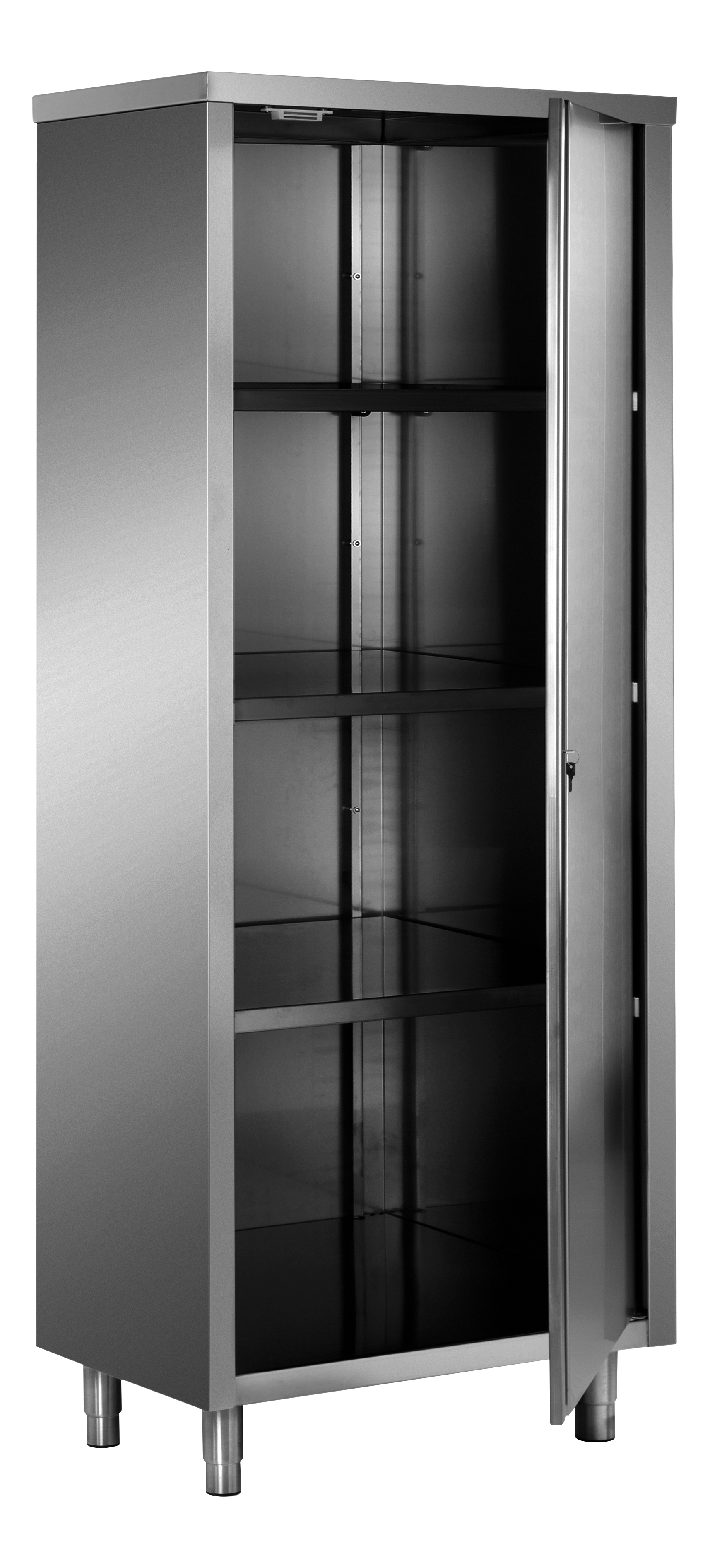 Armoire de stockage en acier inoxydable SARO, porte battante, AISI 430, 500x600