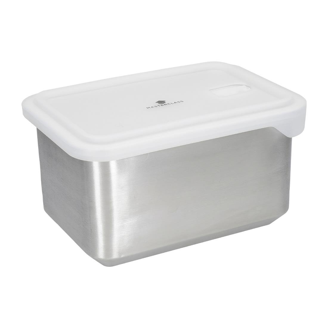 Plat de stockage alimentaire en acier inoxydable tout-en-un Masterclass 2L