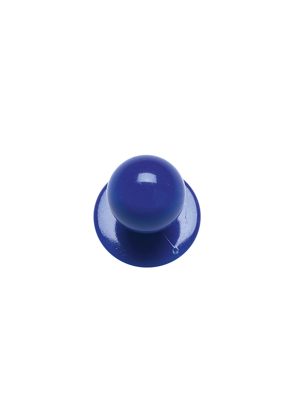 Boutons bleu, 12 pièces / paquet - Bleu - Pack