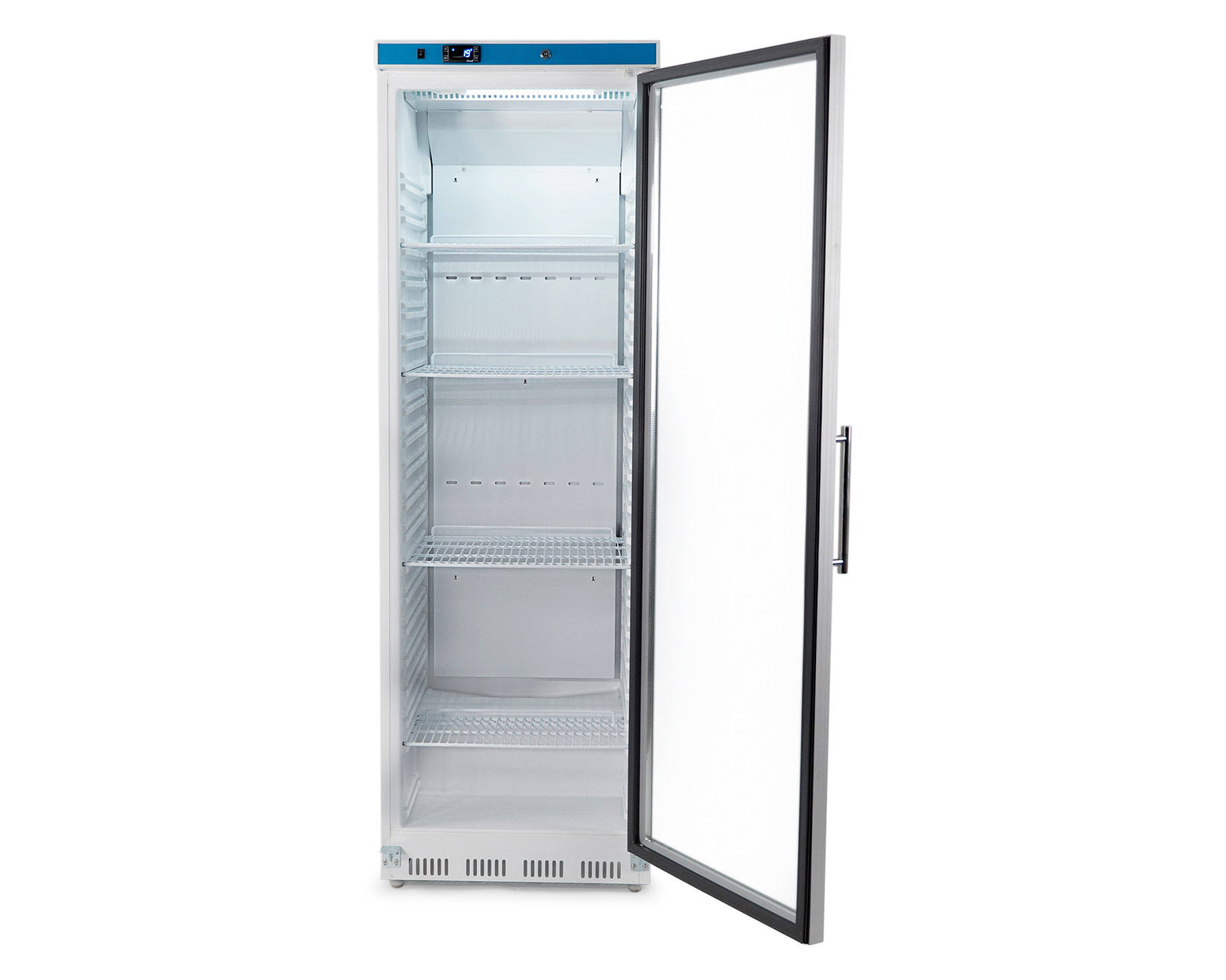 Kühlschrank mit Glastür - Weiß - 361L