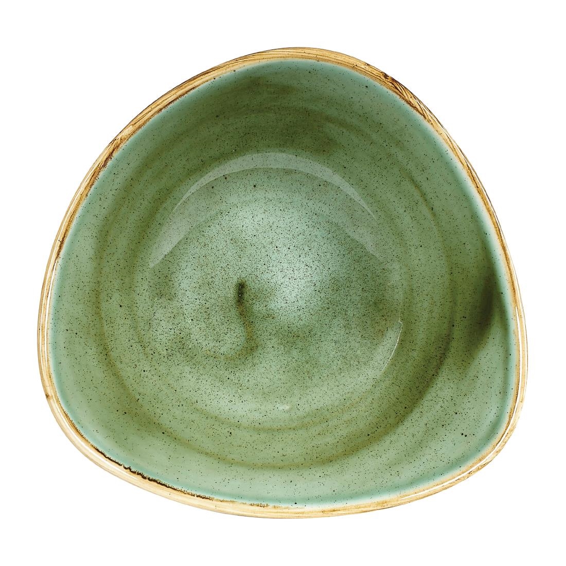 Churchill Stonecast, dreieckige Schalen, Samphire-Grün, 185 mm, (12 Stück)