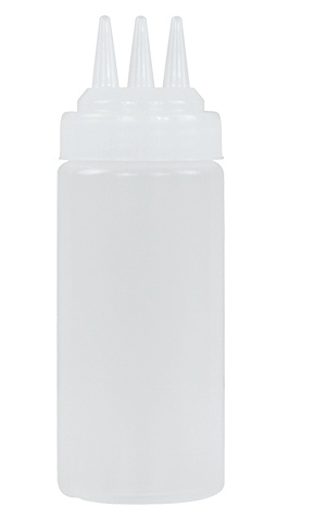 Quetschflasche | Kunststoff | 720ml | dreifach Auslauf