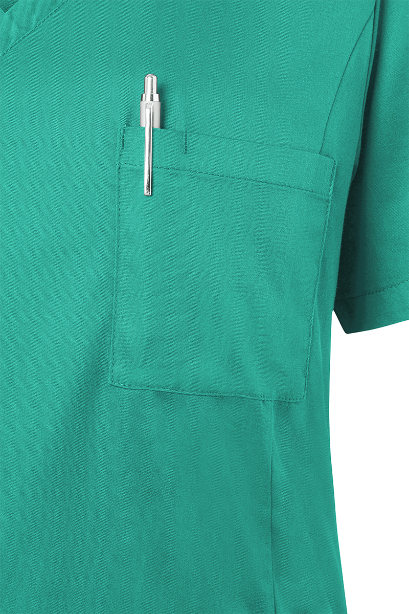 Tunique femme à enfiler à manches courtes Essential, en matériau durable - Vert Émeraude - L