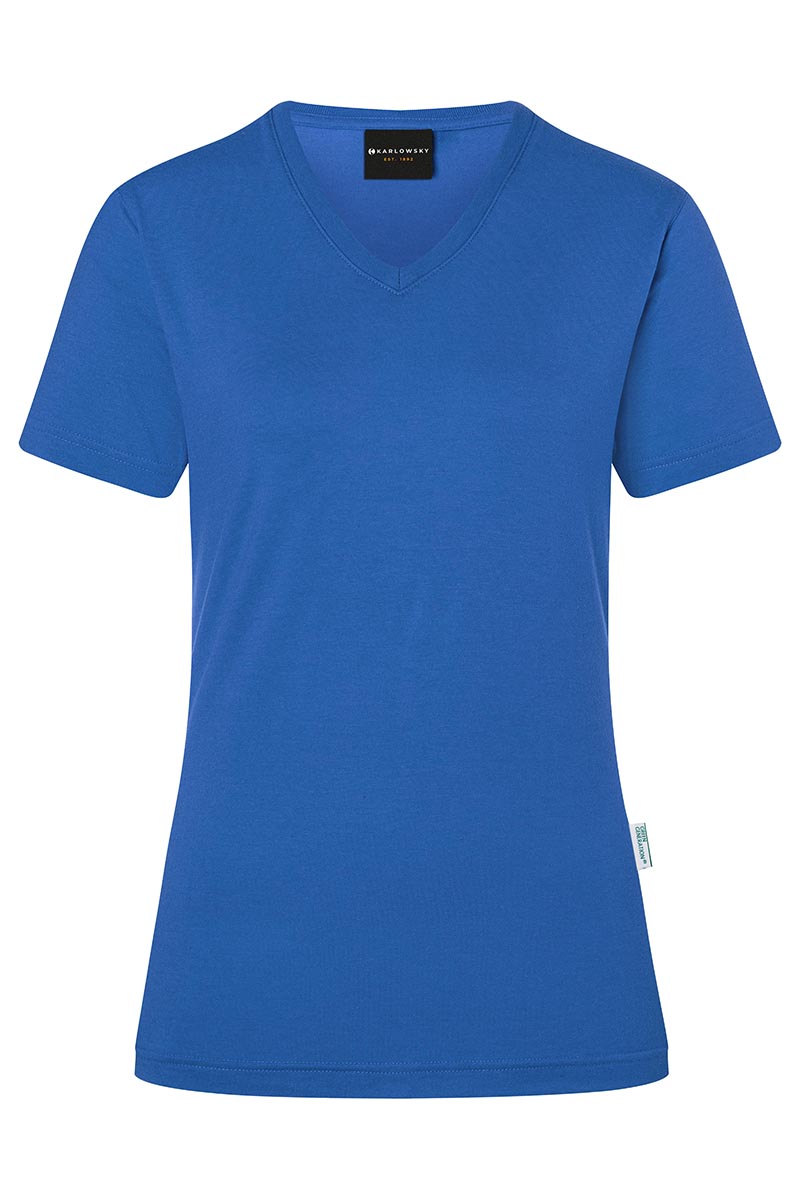 Dames T-Shirt In Casual Stijl, Gemaakt Van Duurzaam Materiaal - Koningsblauw - M